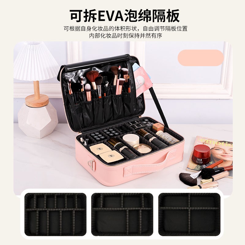Cosmetic Bag Large Capacity Portable Makeup Artist Professional Makeup Bag High Beauty Value Travel Cosmetic Storage Bag - Image 5