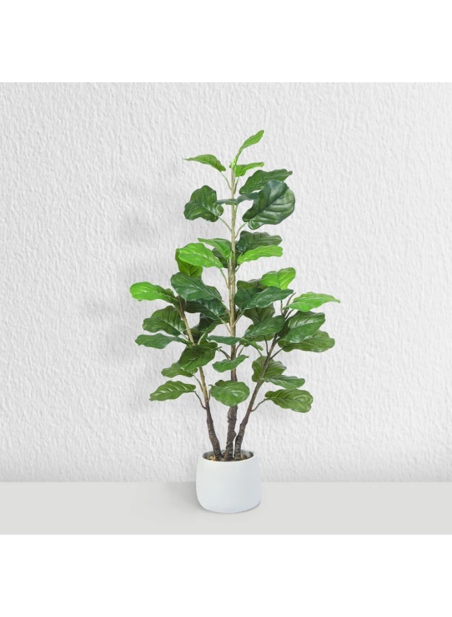 شجرة تين كمان اصطناعية مع وعاء، ارتفاع 3 أقدام - Image 1