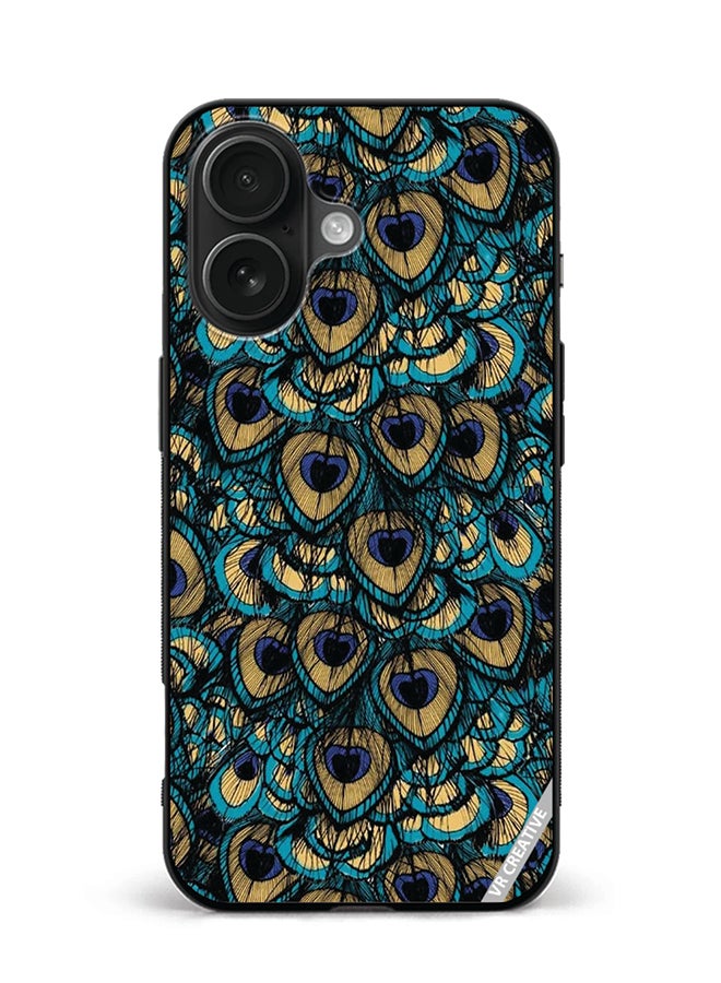 Protective Case Cover For Apple iPhone 16 Mor Pankh Design Multicolour