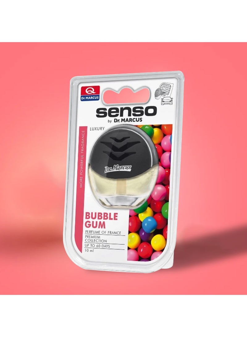 Senso Dr MARCUS Senso Luxury Bubble Gum Car Air Freshener, 10ml/Upto 60 Days Perfume - Image 1