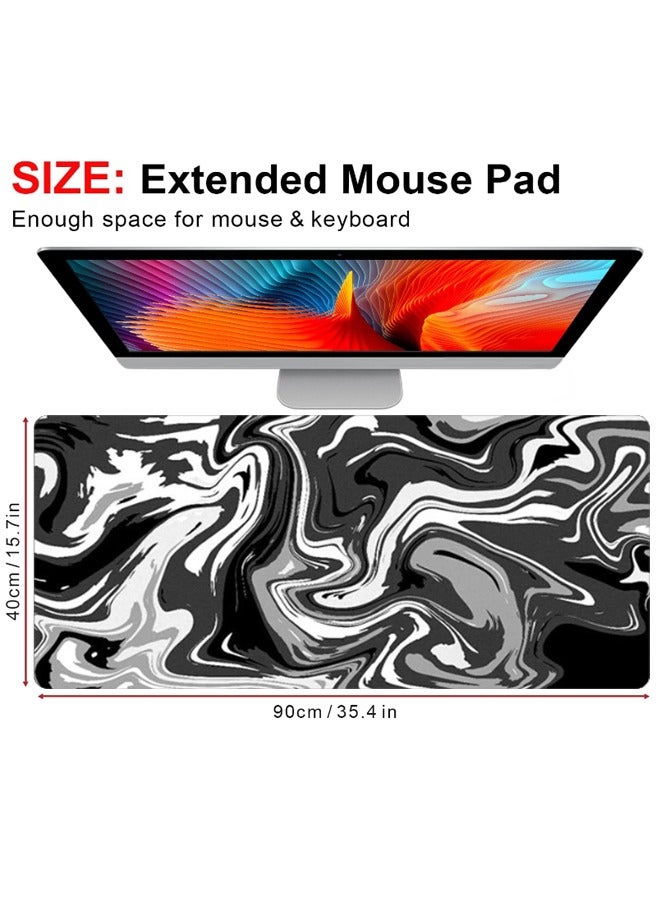 Large Desk Mouse Pad, Waterproof Gaming Mouse Pad, 900 x 400mm，Gaming Mouse Pad, XXL Desk Mat, Non-Slip Desk Mat, XL Gaming Mouse Pad, Thick Rubber Desk Pad Mouse Pad, Suitable for Gaming, Office, a - Image 4