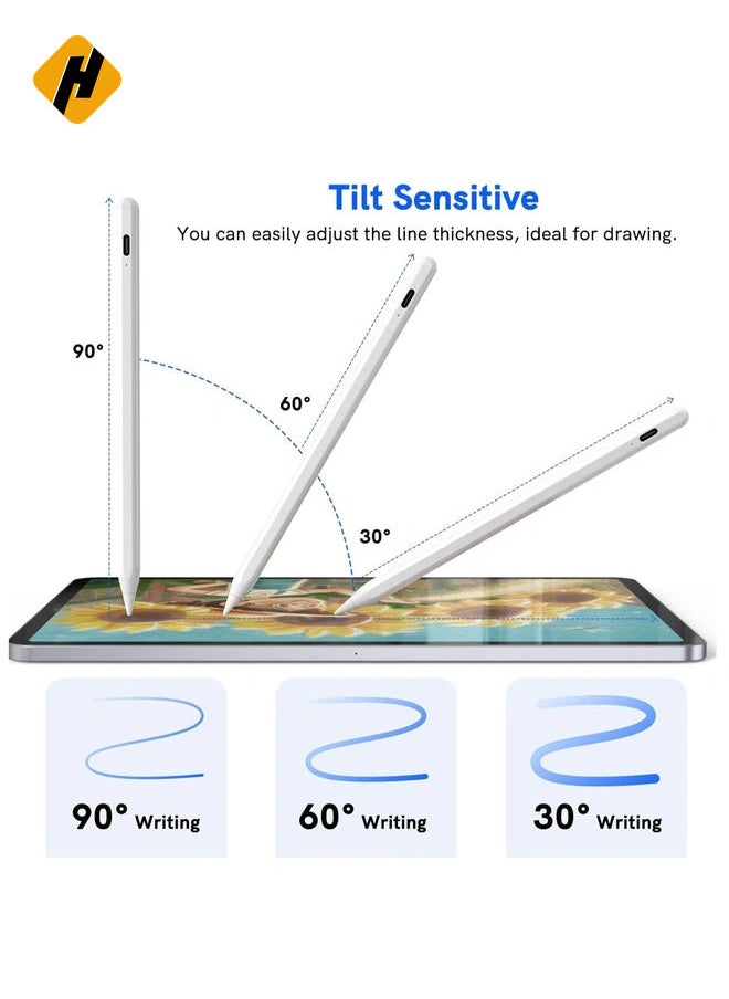 HuHa Stylus Pen for iPad 2018 2024  NTHJOYS for Apple iPad Pencil with Palm Rejection Magnetic Tilt Sensitivity Work for iPad Pro 11"/12.9" iPad Mini 5/6 iPad Air 3/4/5 iPad 6/7/8/9/10  - Image 5