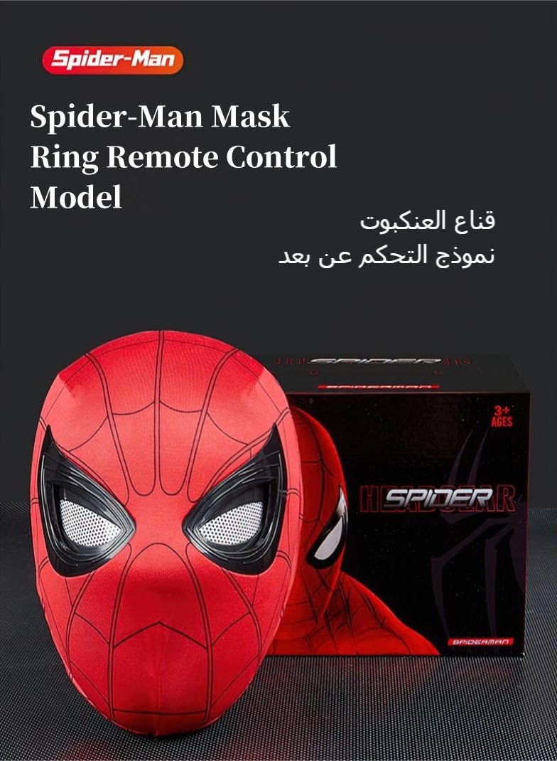 Wish Ring Remote Control Can Open And Close Eyes Super Hero Spiderman (Advanced Electric Model) Helmet Mask - Image 4