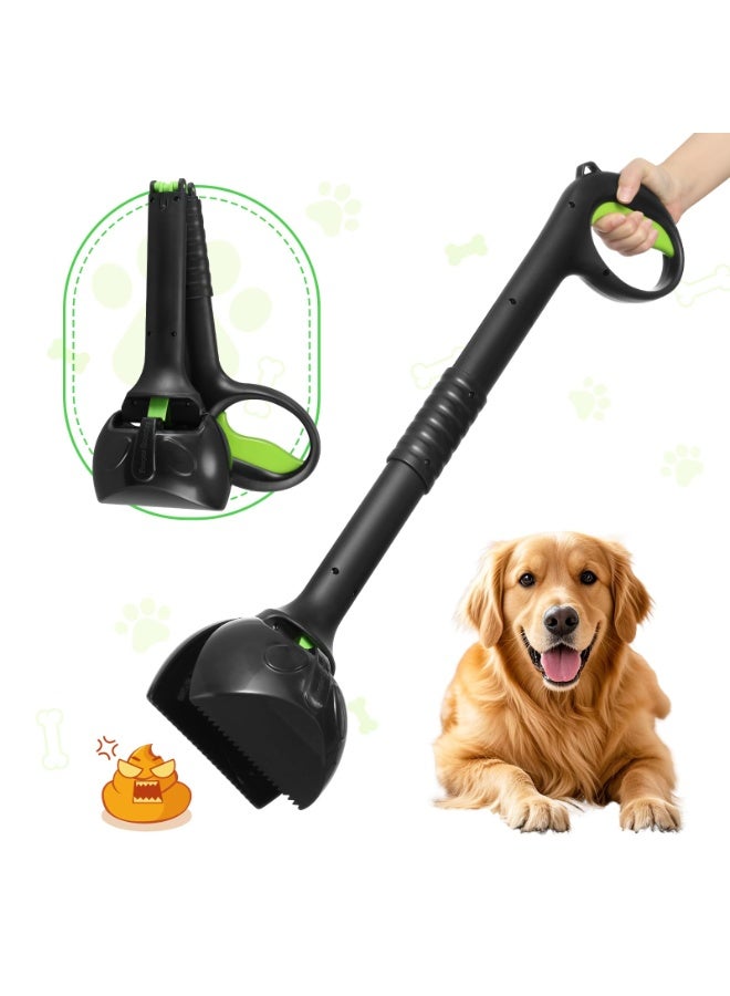 بواو مزبلة الكلب بواو مقاس 27.5 بوصة، مزبلة للكلاب الكبيرة والمتوسطة والصغيرة، عملية سهلة بيد واحدة، لا مزيد من الانحناء، مادة عالية القوة، مناسبة للفناء والرمل والعشب والحصى - Image 1