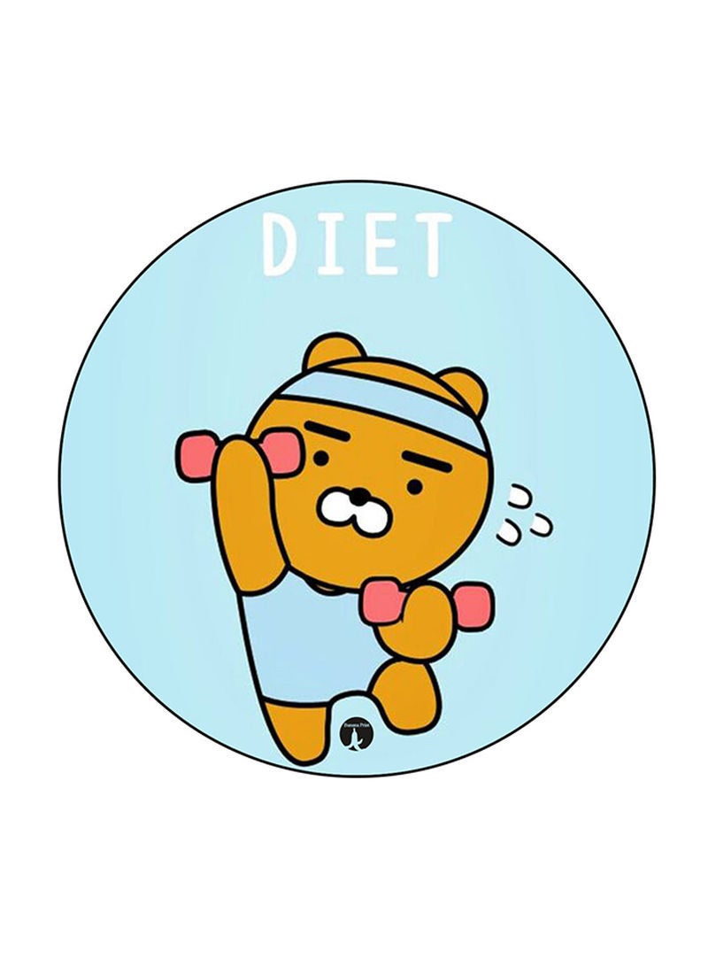 RKN Bear Printed Mouse Pad Multicolour