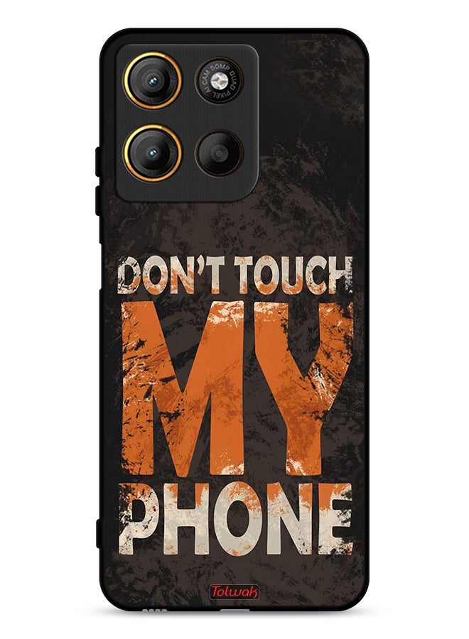 Tolwak Motorola Moto G15 Protective Case Cover Do Not Touch My Phone