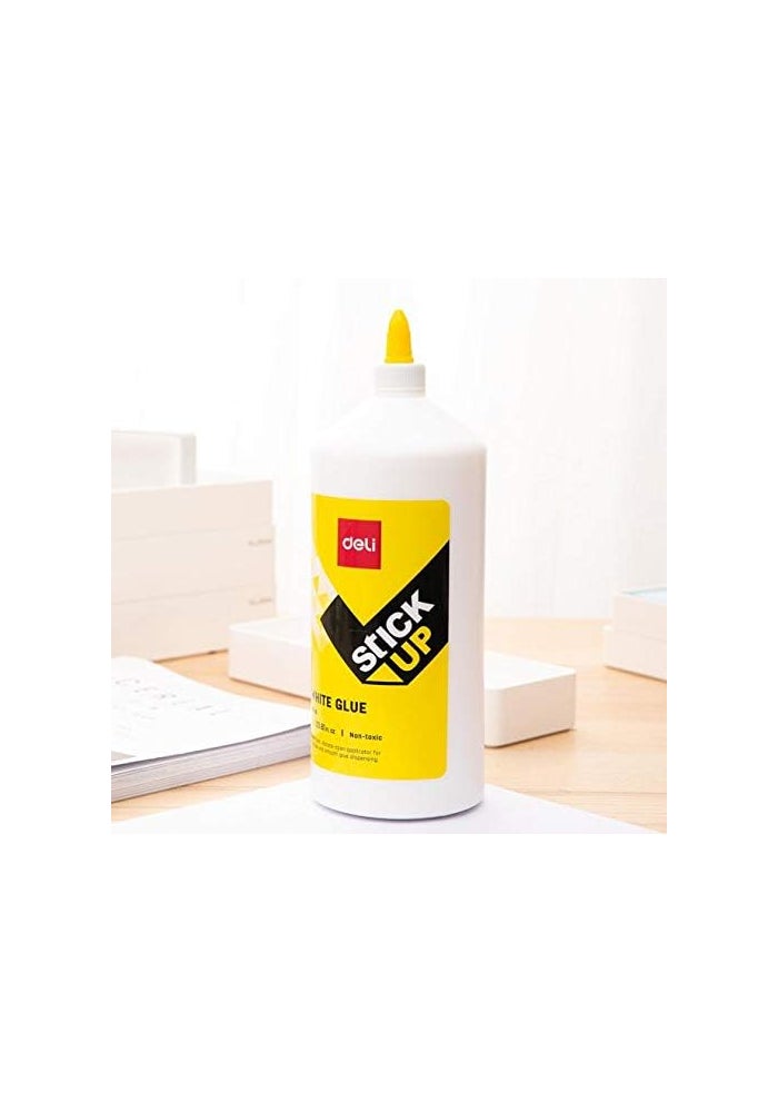 Deli White Glue, 1L - Non-Toxic Craft Adhesive - Image 1