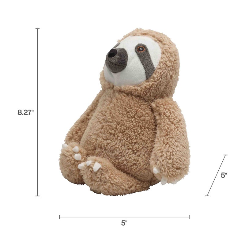 Elements 5x5x8.27 Inch Brown Sloth Weighted Fabric Door Stopper - Image 2