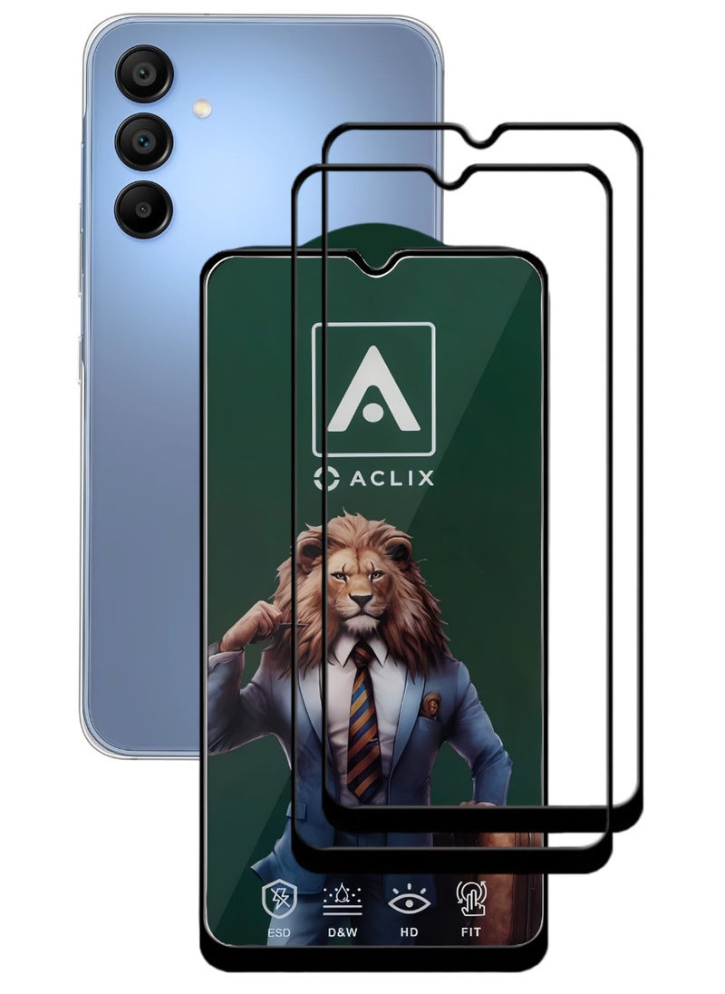 ACLIX 2 Pieces Antistatic ESD Dustproof Premium Quality High Definition Tempered Glass Screen Protector Designed For Samsung Galaxy A16 5G - Image 1