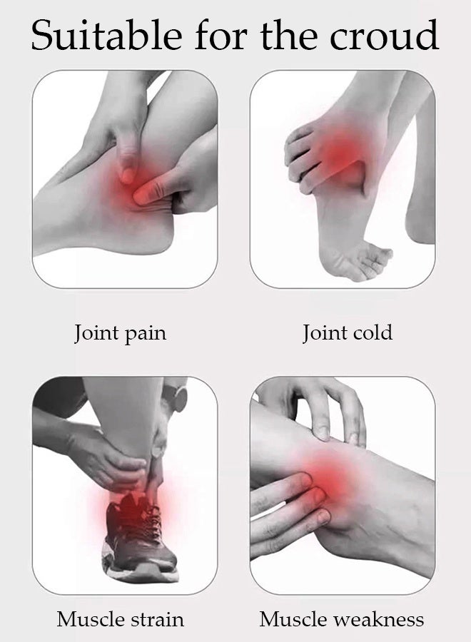 DUNISO دعامة كاحل 2 قطعة لتخفيف آلام وتر العرقوب، للرجال والنساء، دعم كاحل حراري لحماية الوتر والتهاب المفاصل، دعامة كاحل رياضية للجري، لف كاحل لتثبيت الأربطة الممزقة - Image 2