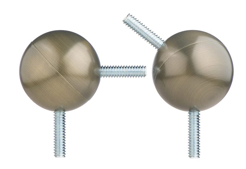 موصل زاوية قضيب الستائر لنوافذ باي إيفيلون لقضبان من 58 إلى 118 بوصة نحاسي عتيق