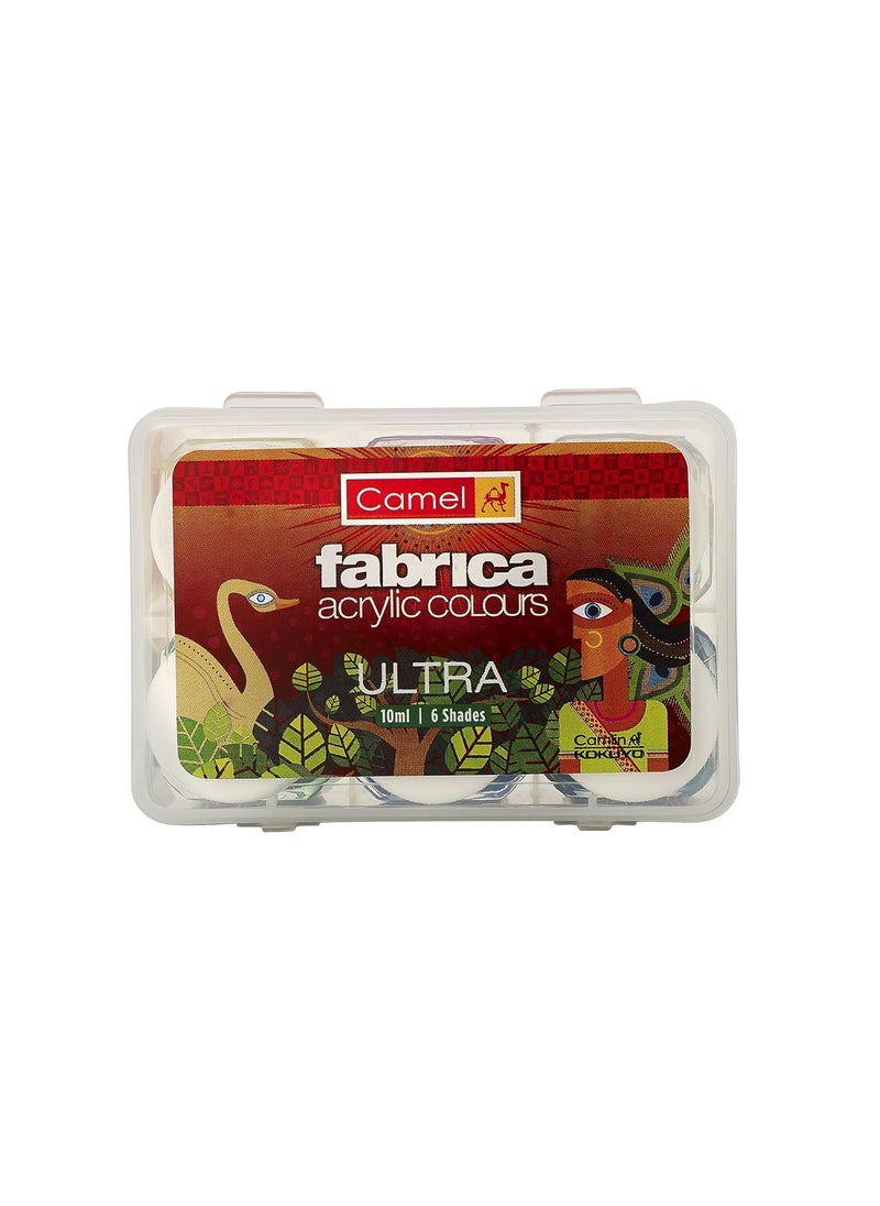 camel Camel Camlin Kokuyo Fabrica Acrylic Ultra Colors - 10ml Each, 6 Shades Artist Picture Varnish for Oil Colour (Off-White)  - Image 4