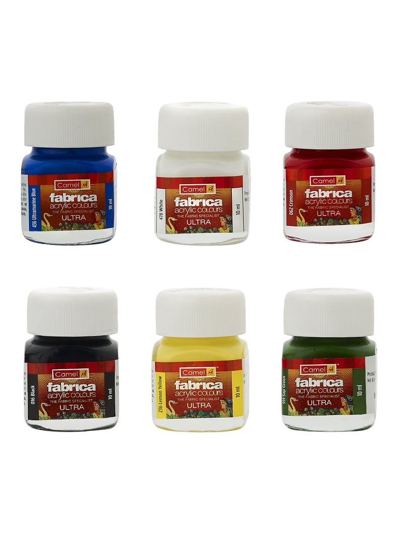 camel Camel Camlin Kokuyo Fabrica Acrylic Ultra Colors - 10ml Each, 6 Shades Artist Picture Varnish for Oil Colour (Off-White)  - Image 3
