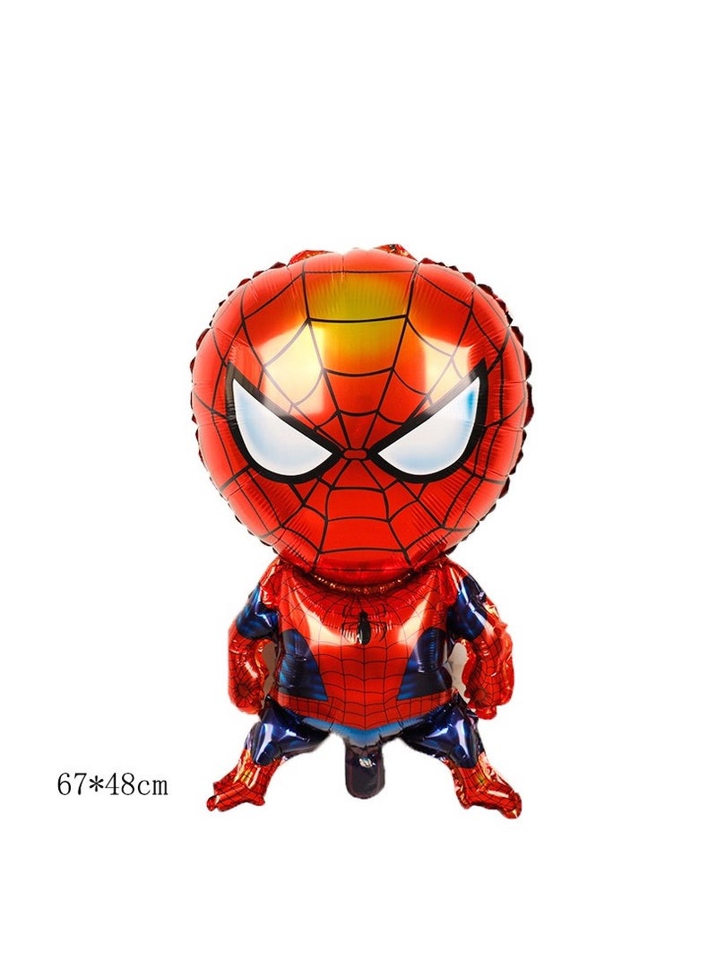 مجموعة بالونات سبايدرمان الكرتونية المكونة من 8 قطع لحفلات أعياد الميلاد وحفلات الأبطال الخارقين وحفلات أعياد الميلاد ومجموعة بالونات أفنجر مارفل - Image 2