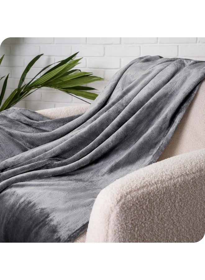 Bare Home Fleece Blanket FullQueen UltraSoft Lightweight for Bed Sofa and Couch Luxury Microplush Cozy Warm Blanket FullQueen Red - Image 4