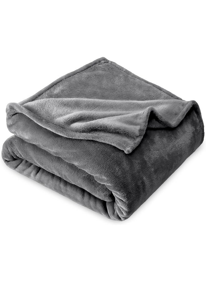 Bare Home Fleece Blanket FullQueen UltraSoft Lightweight for Bed Sofa and Couch Luxury Microplush Cozy Warm Blanket FullQueen Red - Image 2