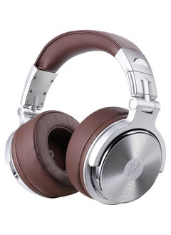 OneOdio OneOdio Studio Pro 30, Wired Premium Stereo Sound Headsets with 50mm Driver, Foldable Comfortable Headphones with Protein Earmuffs and Share port for Recording Monitoring Podcast PC (Silver Brown)  - Image 1
