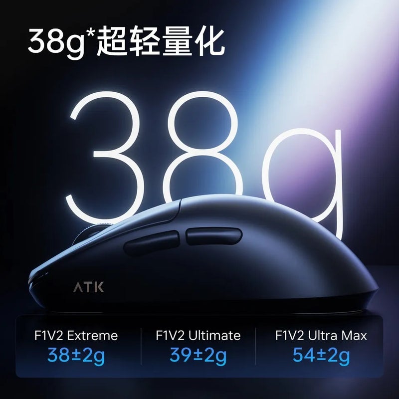 اي تي كي ماوس ATK Blazing Sky F1 V2 V3 Ultimate Dual-Mode Wireless Gaming Mouse, PAW3950 Ultra, Dual 8KHz, Lightweight, for PC - Image 4