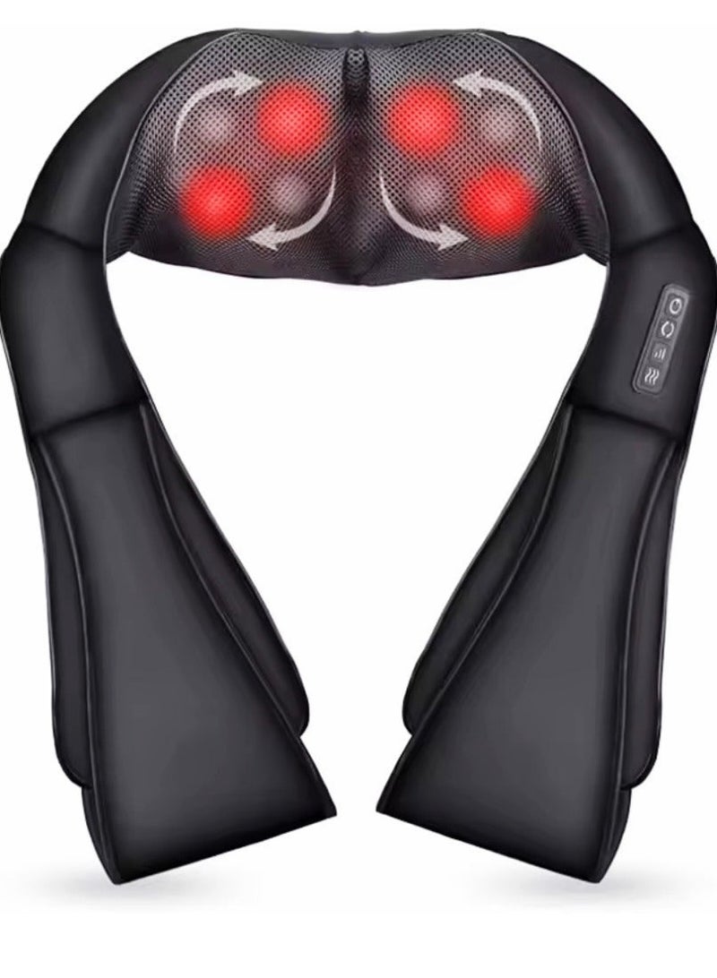 One Free - Neck and Back Massager with Soothing Heat – Shiatsu 3D Deep Tissue Kneading Electric Massage Pillow for Shoulder, Neck & Back Pain Relief – Home, Office & Car Use - Image 2