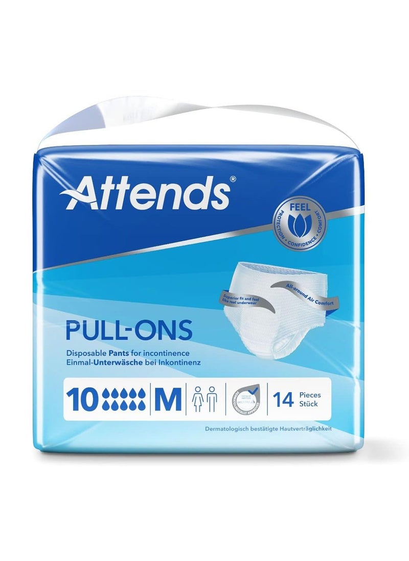 Attends Pullons 10 Incontinence Pants Medium Size Disposable 14 Pieces  - Image 2