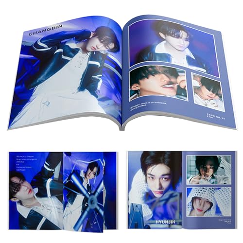 KPOPBP Stray Kids 40 Sheets Photobook 樂 Star Photocards Merchandise Kpop Postcards Gift for SKZ Boys and Girls (Rock Star(28.4 * 20.9CM)) - Image 2