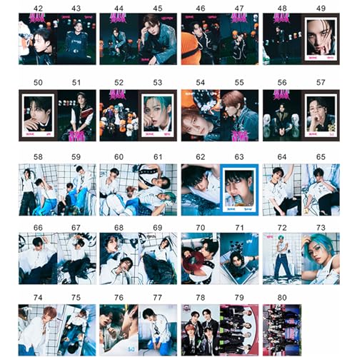 KPOPBP Stray Kids 40 Sheets Photobook 樂 Star Photocards Merchandise Kpop Postcards Gift for SKZ Boys and Girls (Rock Star(28.4 * 20.9CM)) - Image 4