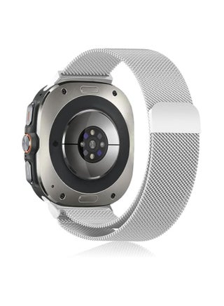 Compatible with Galaxy Watch Ultra Bands,Magnetic Metal Wistband Stainless Steel Mesh Milanesse Loop Magnet Clasp Replacement Strap for Samsung Galaxy Watch 7 Ultra Band 47mm Men Women (Silver) - pzsku/ZF859720B936A83D74DB1Z/45/_/1734357065/442a73cb-a1f9-415c-860c-25576a255381