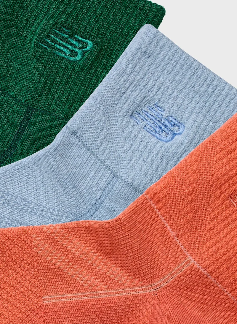 New Balance 3 Pack Running Repreve Ankle Socks