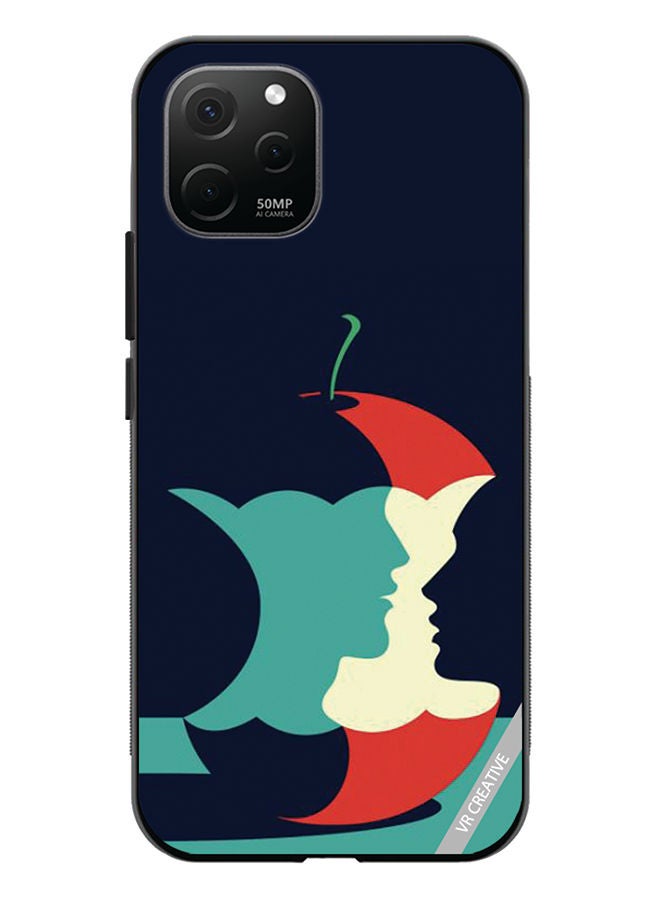 VR CREATIVE Protective Case Cover For Huawei Nova Y61 Eaten Apple Design Multicolour - Image 1