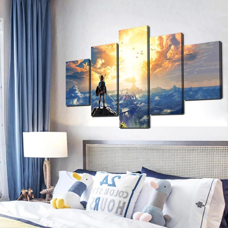 KAIWALK Breath of The Wild Poster Video Game HD Print on Canvas Painting Wall Art for Living Room Decor Boy Gift (With Frame) - Image 5