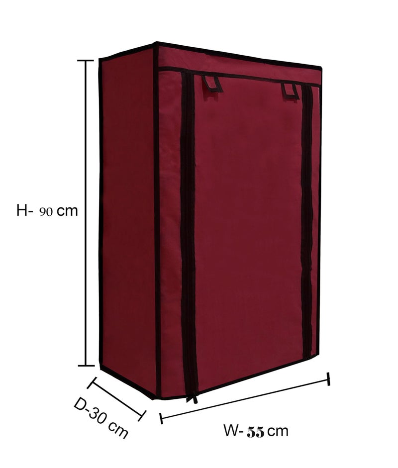 RAXON WORLD Cover for Shoe Rack Home Only for 5-Layer Portable Foldable Shoe Stand Non Woven Zipper Fabric Cover - Image 2
