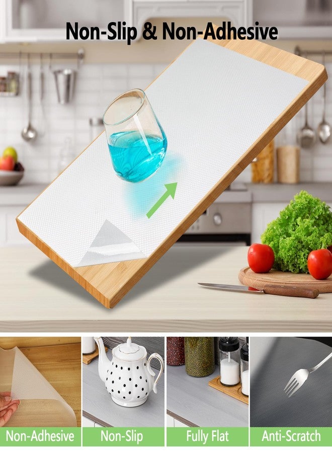 MAXTBEE Shelf Liner for Kitchen Cabinets Non-Adhesive,12 Inches x 20 FT x 2 Rolls Cabinet Liner & Drawer Liner for Shelves,Waterproof,Oil-Proof,Easy-to-Cut Liners for Kitchen, Drawer, Refrigerator - Image 4