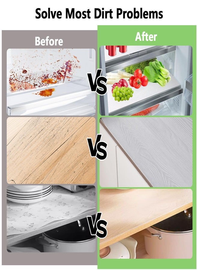 MAXTBEE Shelf Liner for Kitchen Cabinets Non-Adhesive,12 Inches x 20 FT x 2 Rolls Cabinet Liner & Drawer Liner for Shelves,Waterproof,Oil-Proof,Easy-to-Cut Liners for Kitchen, Drawer, Refrigerator - Image 5