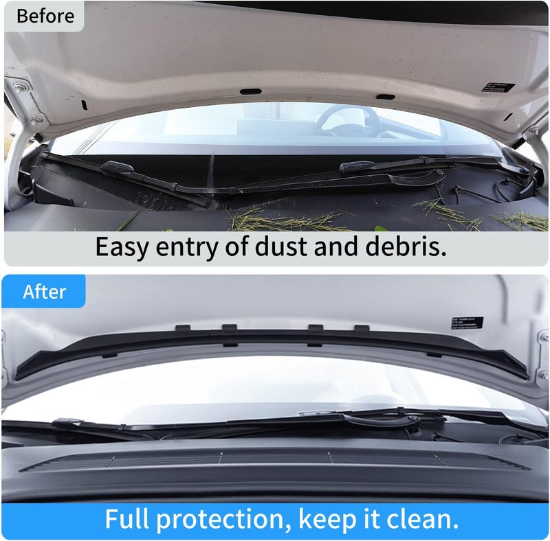 KUNIST Front Hood Weather Strip Rubber Seal Protector for Tesla Model 3 (2017-2023) - Image 2