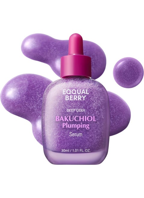 Bakuchiol Plumping Serum – Pore And Wrinkle Minimizer With Bakuchiol | Retinol Alternative For Sensitive Skin | Enhances Firmness And Elasticity With Ceramide And Peptides, 1.01Oz / 30Ml