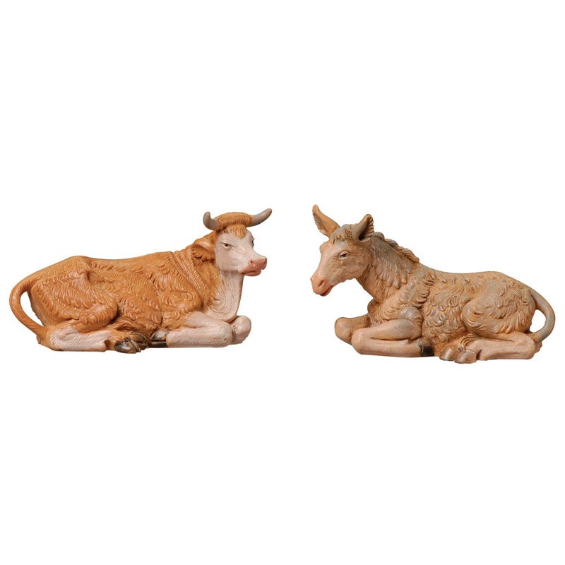 Fontanini 3-1/2-Inch Ox and Donkey Set, Nativity Addition - Image 4