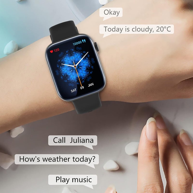 cheekyglo Smart Watches for Women, Fitness Tracker, Sleep Monitor, Touch Screen Smartwatch, Fitness Watches for Men Kids, Ip67 Waterproof Pedometer Watch Compatible with Android and iOS Phones (Black) - Image 2
