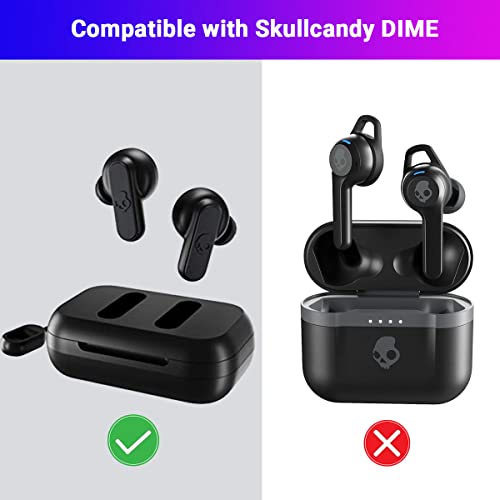 LIRAMARK Protective Shockproof Silicone Cover Case with Buckle Compatible with Skullcandy Dime & Skullcandy Dime 2 (Black) - Image 2