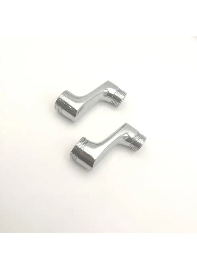 Heavy Duty Shower Faucet Connector Adjustable Angle Two Color Corrosion Resistant - Image 1