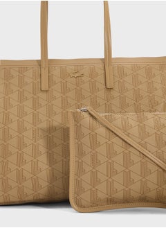 LACOSTE Monogram Top Handle Zip Over Tote  - Image 4