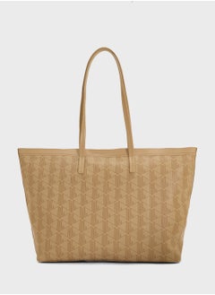 LACOSTE Monogram Top Handle Zip Over Tote  - Image 2