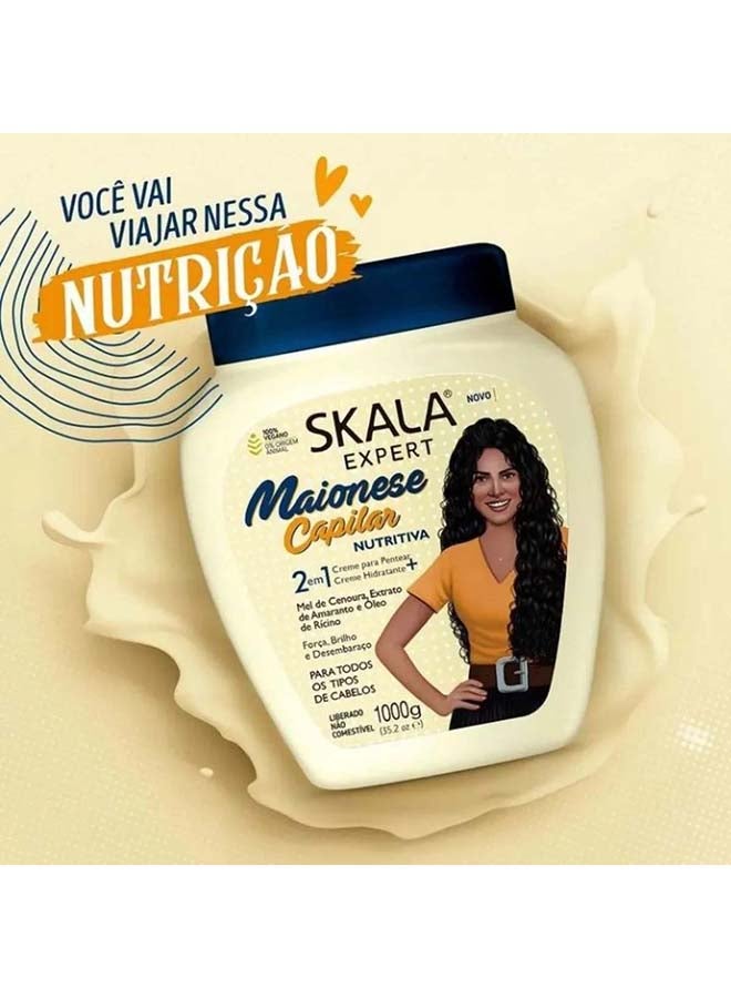 سكالا Expert Nutritious Capillary Mayonnaise Conditioning Cream | Ideal for Smooth, Frizzy, Dry, Curly, Oily, Weak & Damaged Hair - Image 2