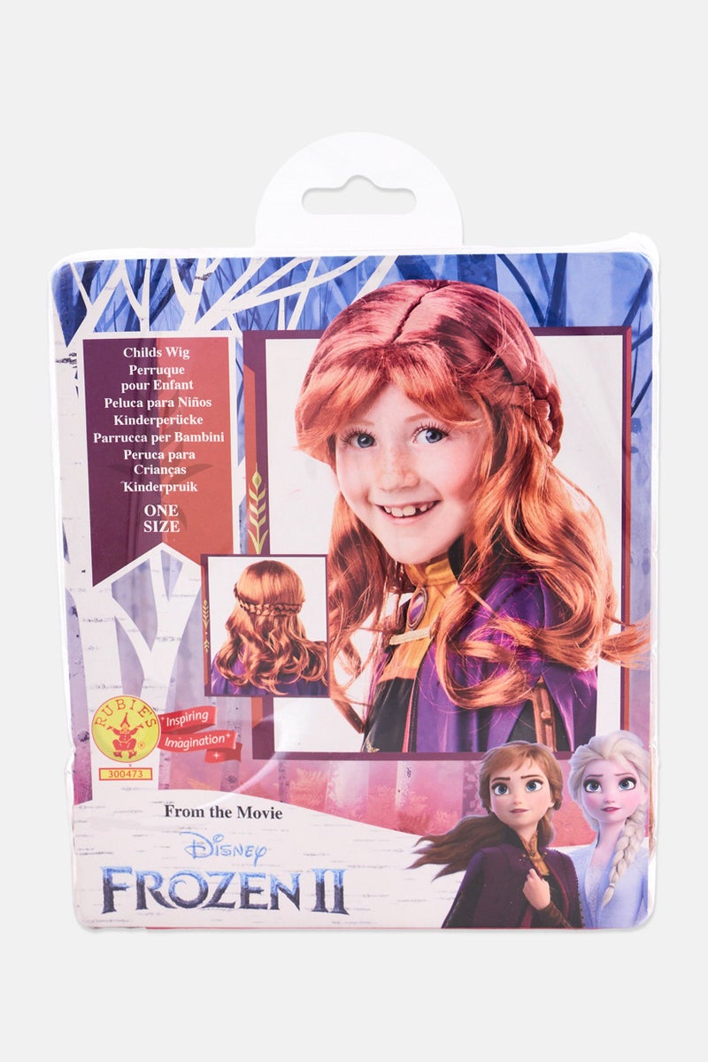 Rubies Disney Frozen 2 Child Anna Halloween Wig, Brown - Image 2