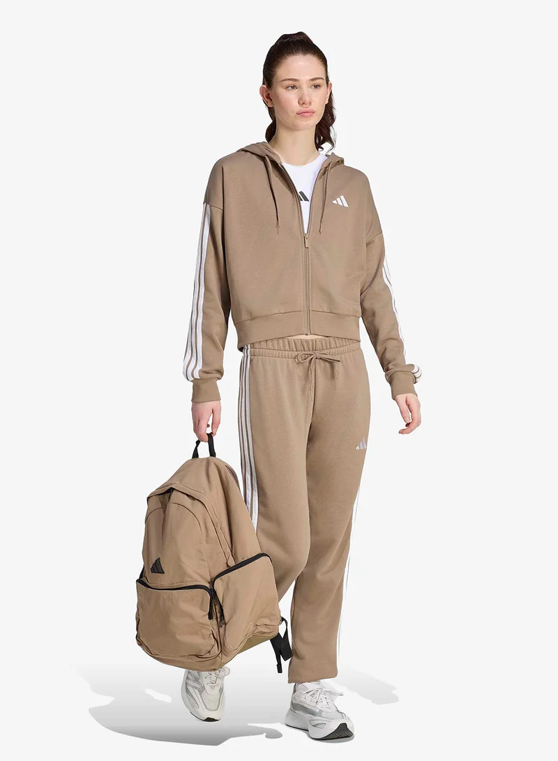 Adidas KHASIX/WHITE 3-Stripes Essential French Terry Hoodie for Women | Best Price UAE