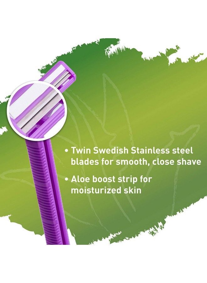 Sirona - Razor For Women Hair Remover For Women Body Razor For Women Women Razor With Aloe Boost For Arms Legs Bikini Razor For Women 2Blade Shaving Razor Women Disposable 5 Razor (Pack Of 2) - Image 1