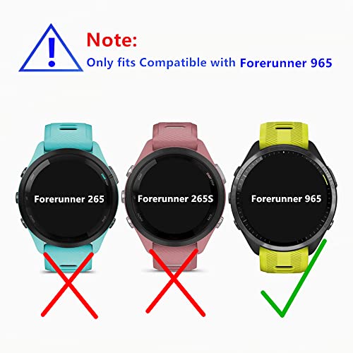 MIHENCE Compatible for Garmin Forerunner 965 Screen Protector, HD Full Coverage Invisible TPU Screen Protector Compatible for Forerunner 965 Smartwatch - 2023 (3PCS) - Image 2