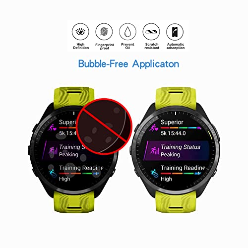 MIHENCE Compatible for Garmin Forerunner 965 Screen Protector, HD Full Coverage Invisible TPU Screen Protector Compatible for Forerunner 965 Smartwatch - 2023 (3PCS) - Image 3