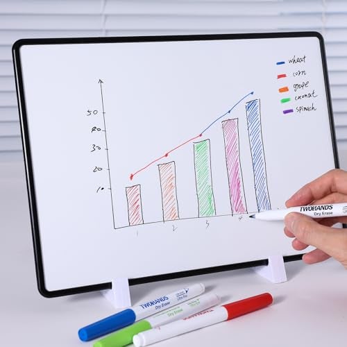 TWOHANDS Dry Erase Markers Ultra Fine Tip,Extra Fine Point 0.7mm,Low Odor,11 Assorted Colors,Whiteboard Markers for Office,Home or Planning Whiteboard,12 Count,20581 - Image 3