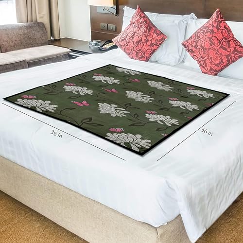 Wings Star Waterproof Bed Server/Food Mat/Bedsheet Protector/Reversible in 3 Layered Heavy Material(Colour and Print Might Vary According to Availability)/ Bed Server mat Reversible/Place Mat - Image 4