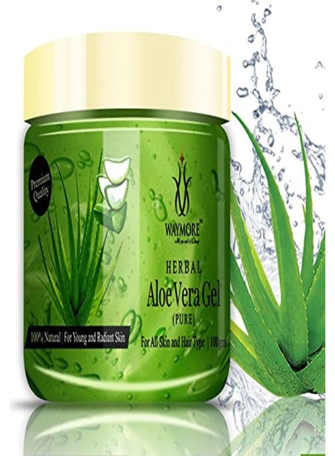 WAYMORE Pure Aloe Vera (Green) Gel for Skin and Hair, Multipurpose Beauty Gel for Acne, Sunburn Treatment, Hydrates Hair and Skin - 300gm (Pack of 3-100gm each) - Image 3